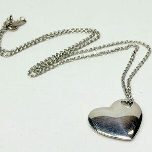 Tiffany and Co Necklace Pierced Double Heart Pendant Tiffany & Co. JR1164